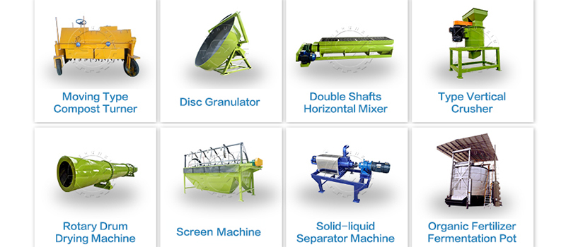 Equipment used in cow dung fertilizer production