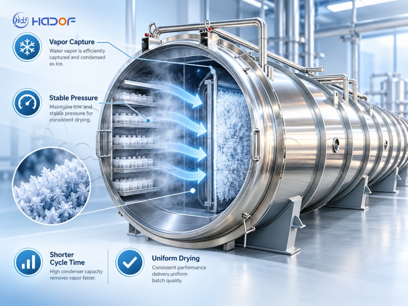 Condenser Capacity Affects Industrial Freeze-Drying Stability and Cycle Time